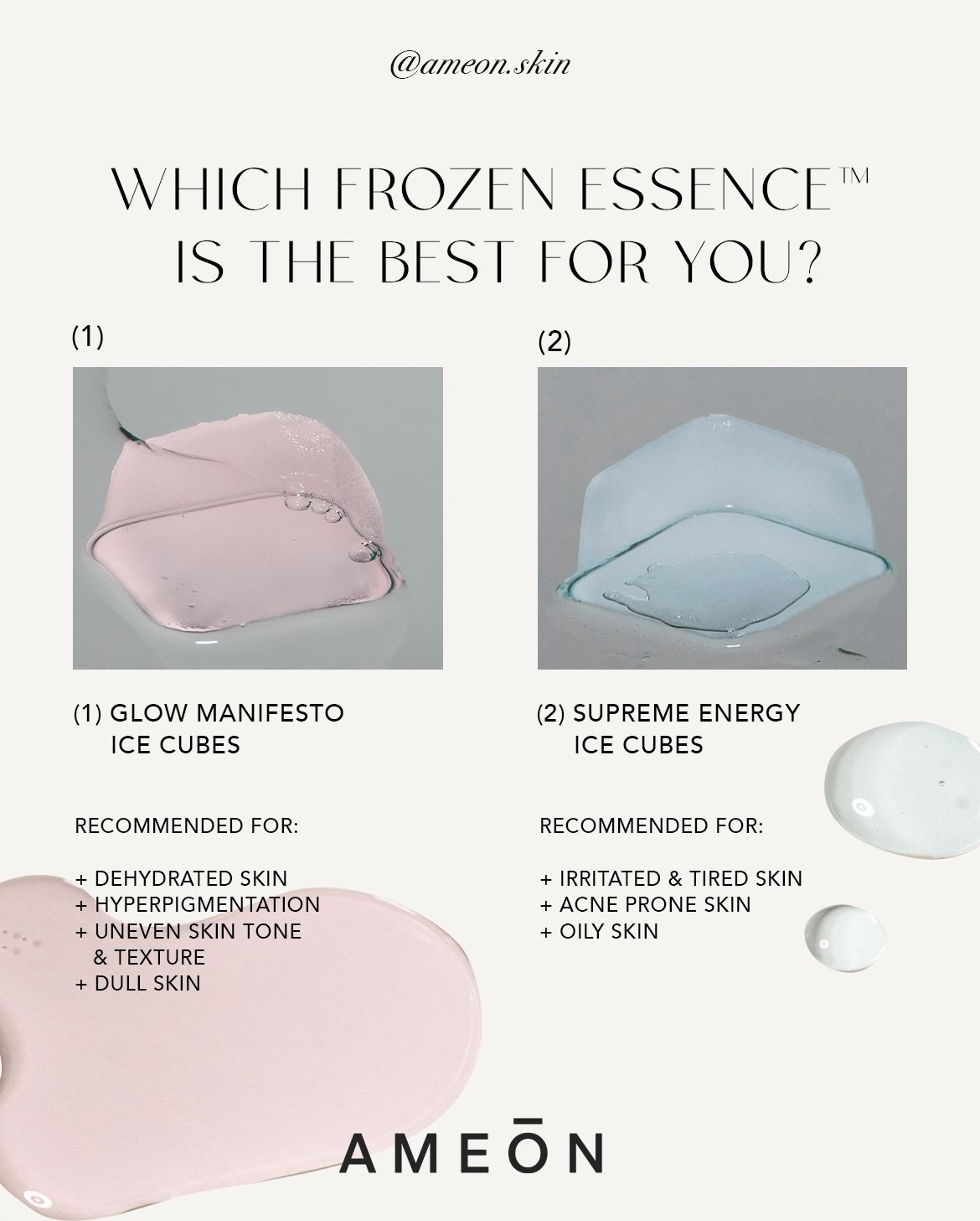 Glow Manifesto Ice Cubes